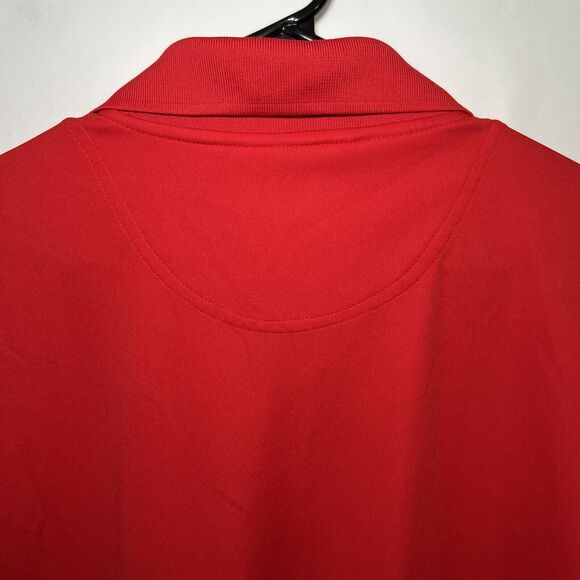 Coca Cola On Tour Web Tech Polo Shirt Mens Size XL Red White Logo Golf Uniform - Picture 9 of 9